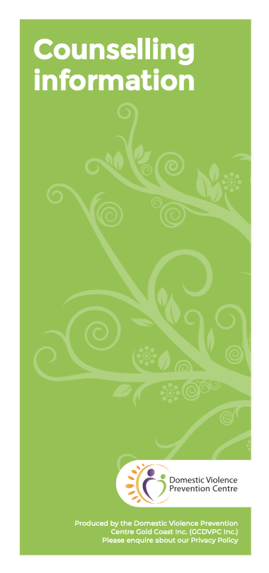Counselling information brochure cover