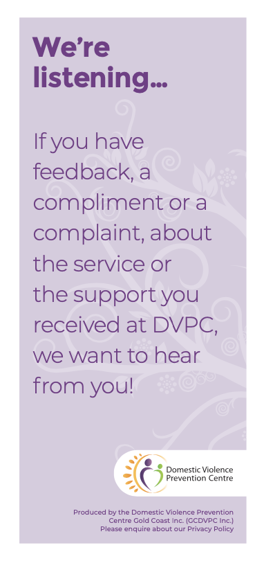 We're listening feedback brochure cover