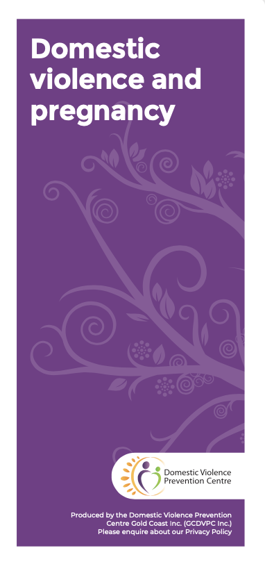 Domestic violence and pregnancy brochure cover